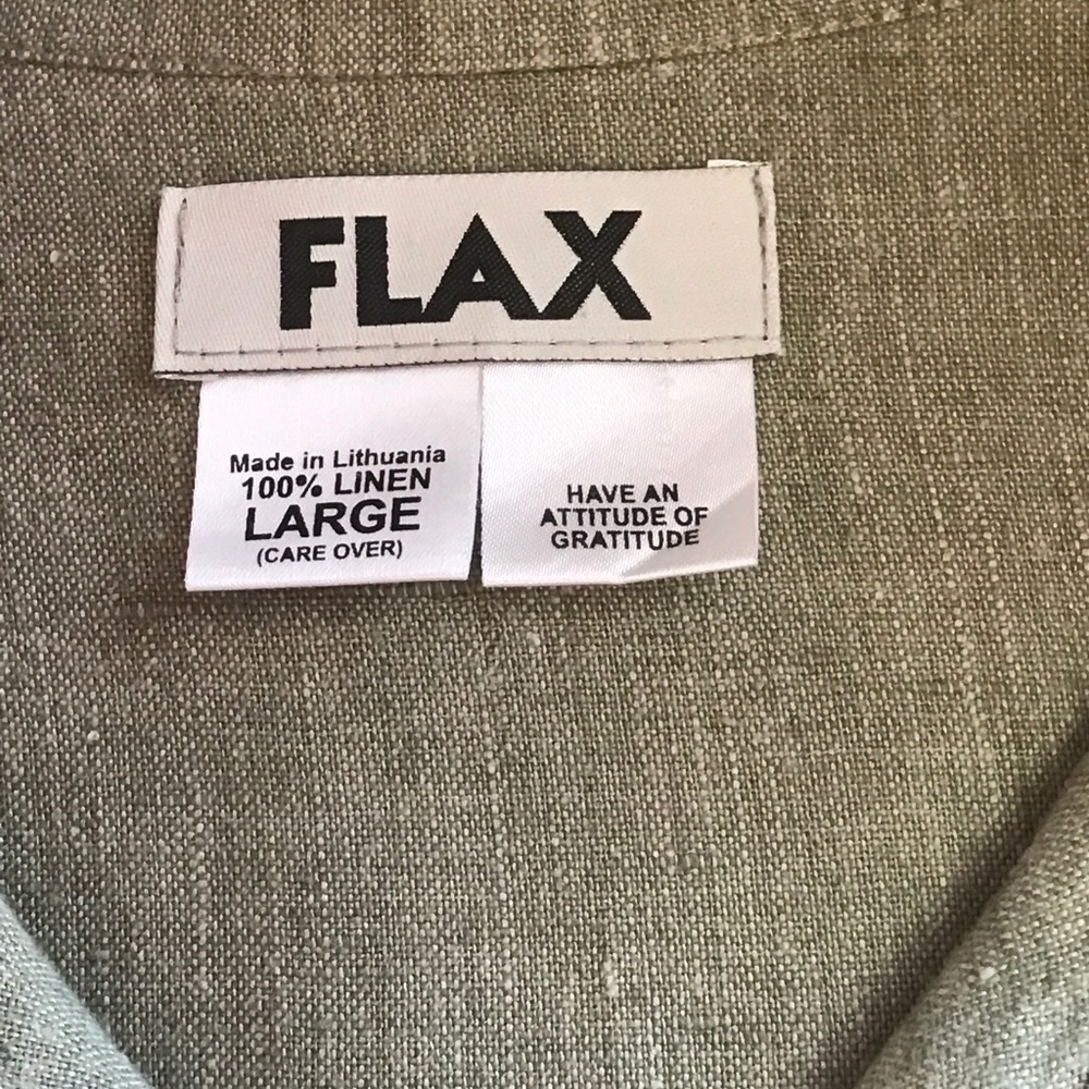 FLAX Oversized Linen Tunic Top - Picture 5 of 6